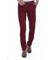 5 Cepli Desenli Erkek Bordo Pantolon - Wessi