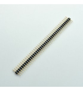 1x40 Pin Precision Erkek Header Tek Sıra 2.54mm 180 Derece Altın Kaplama