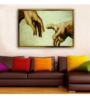 Altın Çerçeveli dekoratif tablo l1785 (Gold)