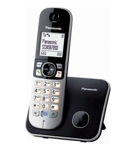 Panasonic Dect Telefon KX-TG6811 (Elektrik Kesintisinde Konuşabilme) SIYAH