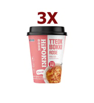 Hipokki Rose Soslu Kore Tteokbokki Pirinç Keki 120gr 3'lü Set