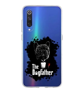 Xiaomi Mi 9 Uyumlu Kapak Dog Father Tasarımlı Şeffaf Silikon Kılıf