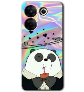 Tecno Camon 20 Pro 4G Kılıf HD Desen Baskılı Kılıf - Milkshake Panda