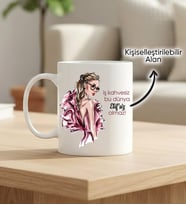 Kişiye Özel Kupa - İş Kahvesiz Bu Dünya .... 'sız olmaz.