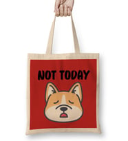 DOG Sarcasm Funny Comment Quotes Gift - Sarcastic Women And Men Humorous Saying Bez Çanta Uzun Saplı