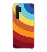 Xiaomi Mi Note 10 Lite Uyumlu Kapak Renk Cümbüşü Tasarımlı Şeffaf Silikon Kılıf