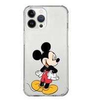 Apple iPhone 13 Pro Uyumlu Köşe Korumalı Antişok  Kapak Mickey Mouse Tasarımlı Şeffaf  Kılıf