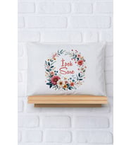 Pia Baby Premium %100 Pamuk İsme Özel Kız Bebek Yastık Kılıfı 35*45 cm 5067-12