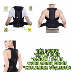 Balenli Bel Sırt Korsesi Sırt Desteği Dik Duruş Korsesi
