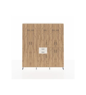 Arges Dolap 10 Raflı 2 Çekmeceli 3 Askılı 220x30x243 Aytaşı-Çam/Aytaşı
