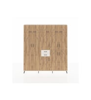 Arges Dolap 10 Raflı 2 Çekmeceli 3 Askılı 220x30x243 Aytaşı-Çam/Aytaşı
