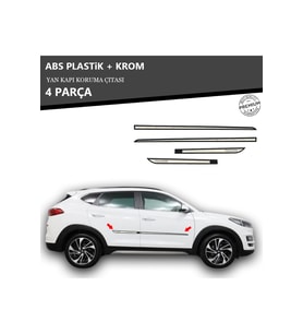 HYUNDAİ TUCSON 2014-2020 ARASI YAN KAPI KORUMA ÇITASI PLASTİK + KROM