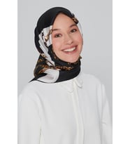 Armine Nostalji Serisi %100 Sura İpek Eşarp 7832D 20