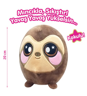 Squeezamals Mıncıkla Sıkıştır Peluş Model 4 (Çok Renkli)