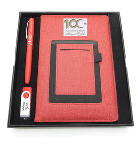 Yüzüncü Yıl (100. Yıl) Özel Set - Kalem + Kanguru Defter Usb Bellek Set - İsme Özel (Karışık)