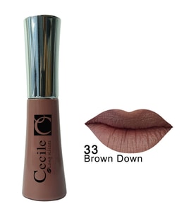 Cecile Kalıcı Mat Ruj  Long Kisses Lipgloss 33 (Kahverengi Açık)