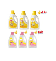 DALİN SIVI ÇAMAŞIR DETERJANI 1500 ML 3 ADET BAHAR NİNNİ YUMUŞATICI 1500 ML 3 ADET TOPLAM 6 ADET 