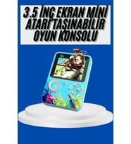 Çocuklara Özel 4K HD Retro Oyun Konsol El Atari Taşınabilir 500 Oyunlu