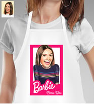 Kişiye Özel Barbie Tasarımlı Mutfak Önlüğü