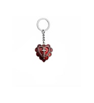 Gothic Cross Red Heart Unisex Anahtarlık – Kırmızı Kalbin Karanlık Gücü