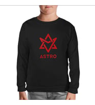 Astro - Logo Siyah Çocuk Sweatshirt