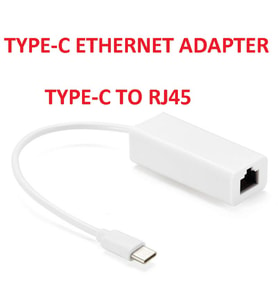 Type-C Erkek - RJ45 Dişi Çevirici