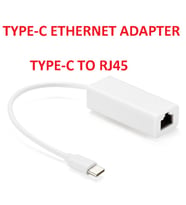 Type-C Erkek - RJ45 Dişi Çevirici