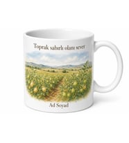 Nohut Tarlası Temalı Baskılı Kupa Bardak Doğa Hediye Porselen Mug
