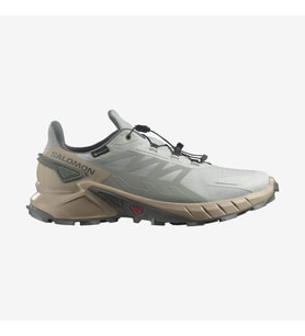 Salomon 475943 Supercross 4 GTX Metal/White Pepper/Sedona Sage Erkek Outdoor Ayakkabı (Gri)