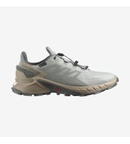 Salomon 475943 Supercross 4 GTX Metal/White Pepper/Sedona Sage Erkek Outdoor Ayakkabı (Gri)