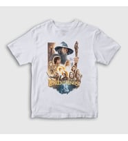Presmono Unisex Çocuk Beyaz Poster Yüzüklerin Efendisi The Lord Of The Rings T-Shirt 361969tt