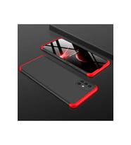 Samsung Galaxy A71 Uyumlu Kılıf Zore Ays Kapak (Siyah-Kırmızı)