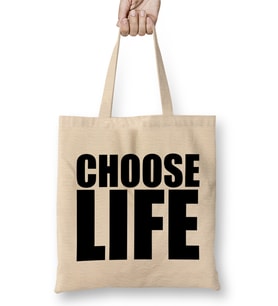 Choose Life Trainspotting Bez Çanta Uzun Saplı