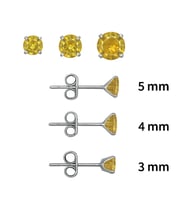 Tek Taş Küpe 3 boy Zultanit Taşlı Gümüş 3’lü set küpe KUPE-555