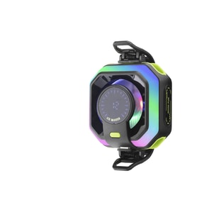 Manyetik Telefon Soğutucu Fan Rgb Isı Göstergeli Siyah JS86