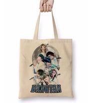 Bts Moon Bangtan Bez Çanta Uzun Saplı