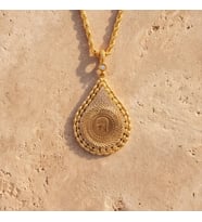 Altın Kaplama Yarım Altınlı Kolye  45 CM BND-229