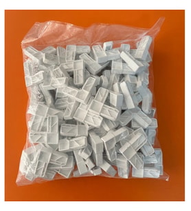 100 ADET Sineklik Köşe Takozu Pvc Pimapen Sineklik Profil Köşe Birleştirme Plastiği 17 Mm X 25 Mm