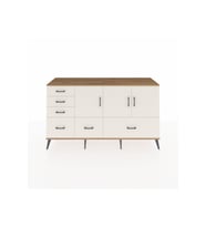 Kronos Konsol 4 Raflı 6 Çekmeceli 3 Kapaklı 176x59x99 Çam-Aytaşı