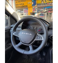 Dikmeli Direksiyon Kılıfı Dacia Uyumlu Jogger Soft Siyah (38×10Cm)
