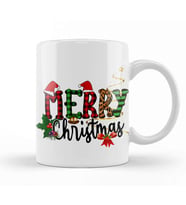 Yılbaşı Yeni Yıl Konseptli Merry Christmas 023 Kupa Bardak Porselen