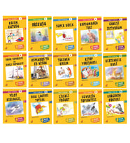 Erdem 1.Sınıflar İçin 15 li Hikaye Seti + Kitap Okuma Not Defteri (Beyaz)