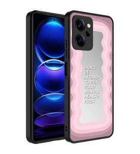 Xiaomi Poco X5 Pro Uyumlu Kılıf Aynalı Desenli Kamera Korumalı Parlak Zore Mirror Kapak