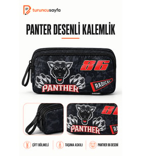 Çift Bölmeli Siyah Kalem Çantası, Pratik ve Şık Tasarım