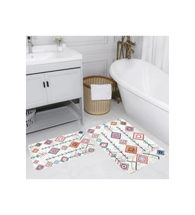 Eliana Home Baskılı 2'li Banyo Paspas Takımı RVG5139