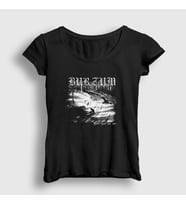 Presmono Kadın Siyah Lyset Burzum T-Shirt 23884tt