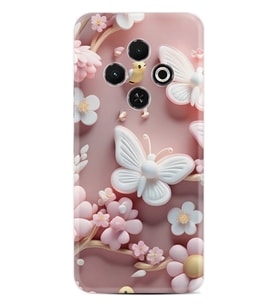 Spark 30C Kılıf Boutique Baskılı Resimli Pembe Kelebekler Pcode -088