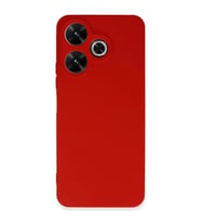 Xiaomi Redmi 13 4G Kılıf First Silikon - Kırmızı