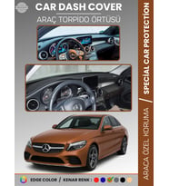 MERCEDES C-CLASS W205 (2014-2020) Torpido Örtüsü Premium Kalite Torpido Koruma Özel Kesim UV Koruma