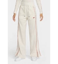 Nike Streetwear Oversized Fleece Wide Leg Jogger Kadın Oversize Geniş Paçalı Yüksek Bel Eşofman Altı Krem